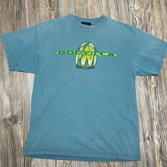 90s Vintage Made USA 1994 GODZILLA Promo KING OF THE MONSTERS T SHIRT YTH large - Picture 2 of 10